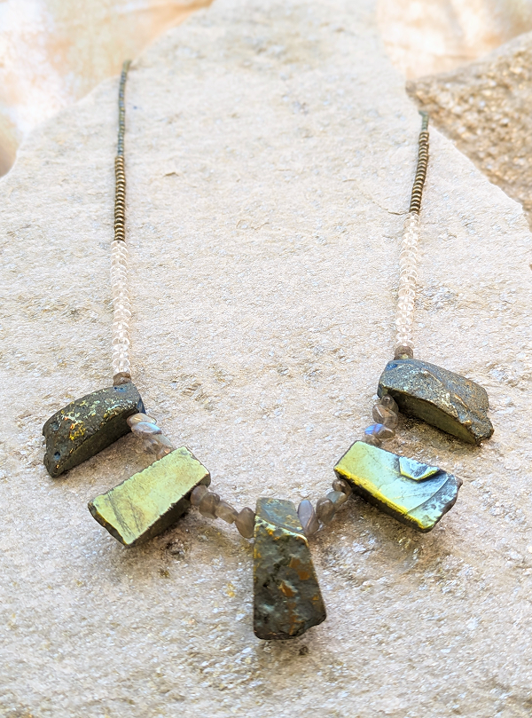 Nefertiti Set 03: Mid length necklace for empowerment /Mystic amulet