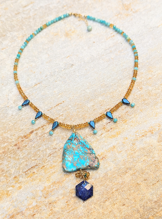 Nefertiti Set 07: Fan necklace for Wisdom / the Emperess
