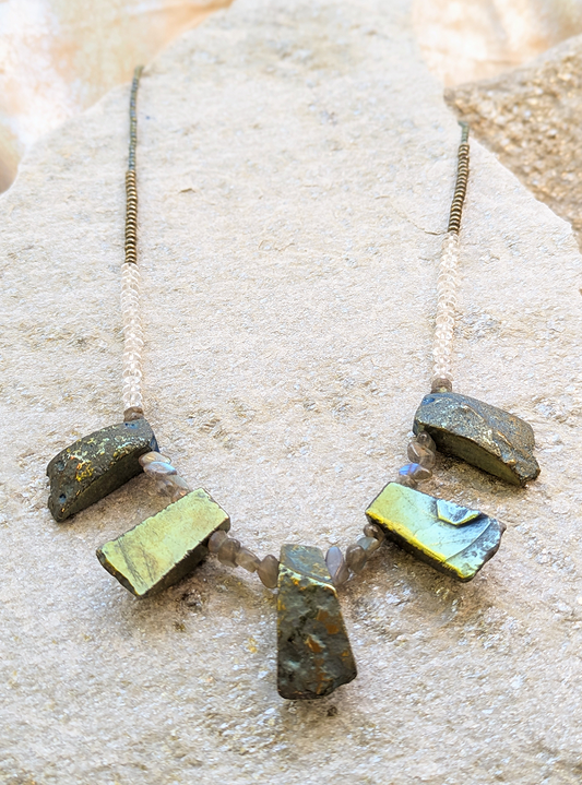 Nefertiti Set 03: Mid length necklace for empowerment /Mystic amulet
